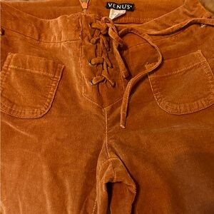 Rusty colored stretch corduroy pants